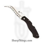 Spyderco - SC12GS - Civilian Lockback - Folding Knife - VG-10 Reverse S Blade - G 10 - Black