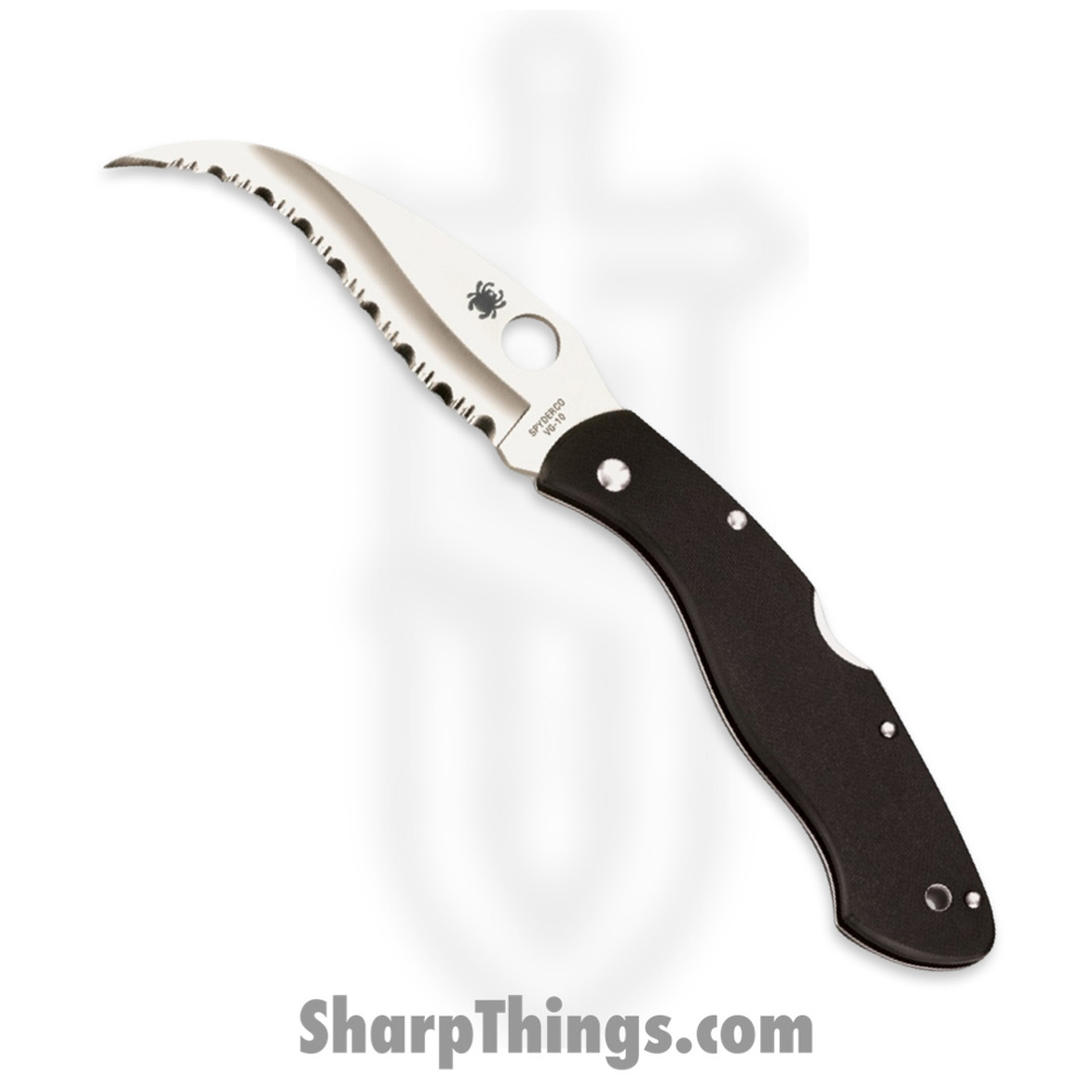 1cd138cd-f4b0-4f28-874b-a12ee6ac7d31_SC12GS_1.jpg Spyderco - SC12GS - Civilian Lockback - Folding Knife - VG-10 Reverse S Blade - G 10 - Black - Image 1