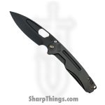Medford Knife and Tool - MK0314PQ-30PV-T1C1-BP - Infraction - Folding Knife - PVD S45VN Drop Point - PVD Titanium - Black