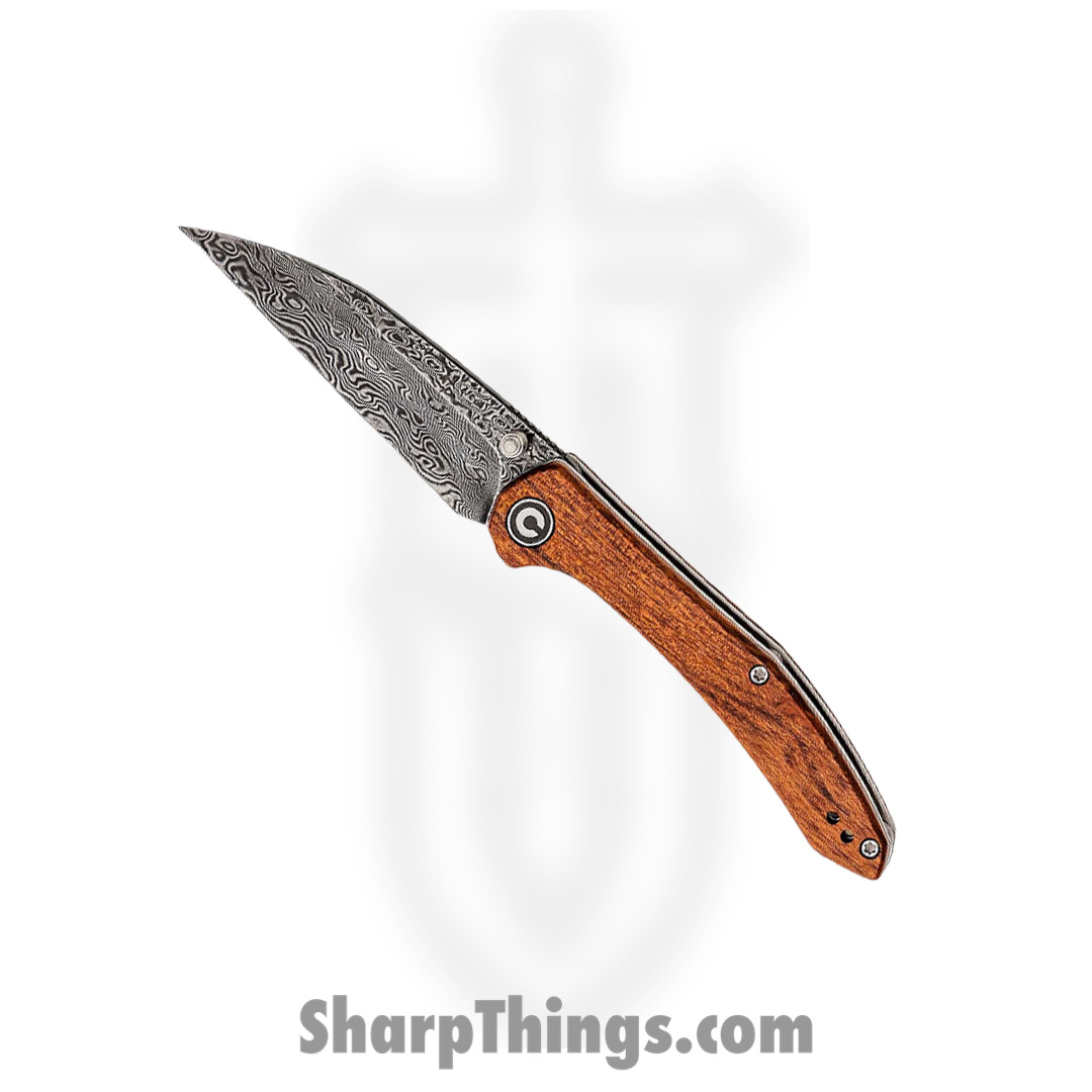 1df347ab-4734-4a53-984d-49c83a571b28_CIVC20004DS1_1.jpg Civivi - CIVC20004DS1 - Hadros Linerlock Wharncliffe Folding Knife- Damascus - Cuibourtia Wood - Image 1