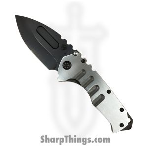 Medford Knife and Tool - MK0124PD-01TM-TPCP-BP - Prae T - Folding Knife - s45vn DLC Drop Point - Titanium - Silver