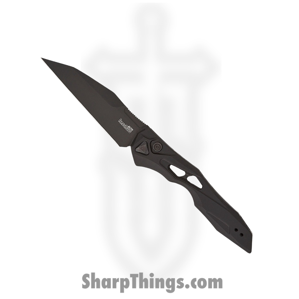 1e72c35c-a4ee-4fb7-80c6-bc3c7b117110_KS7650BLK_1.jpg Kershaw - 7650BLK - Launch 13 - Automatic Knife - CPM 154 Black Wharncliffe - 6061-T6 Aluminum - Black - Image 1