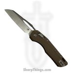 MICROTECH - 210T-10IMDE - MSI S/E Tri-Grip Injection - Folding Knife - M390MK Stonewash Wharncliffe - Tri-Grip Injection Molded Handle - FDE