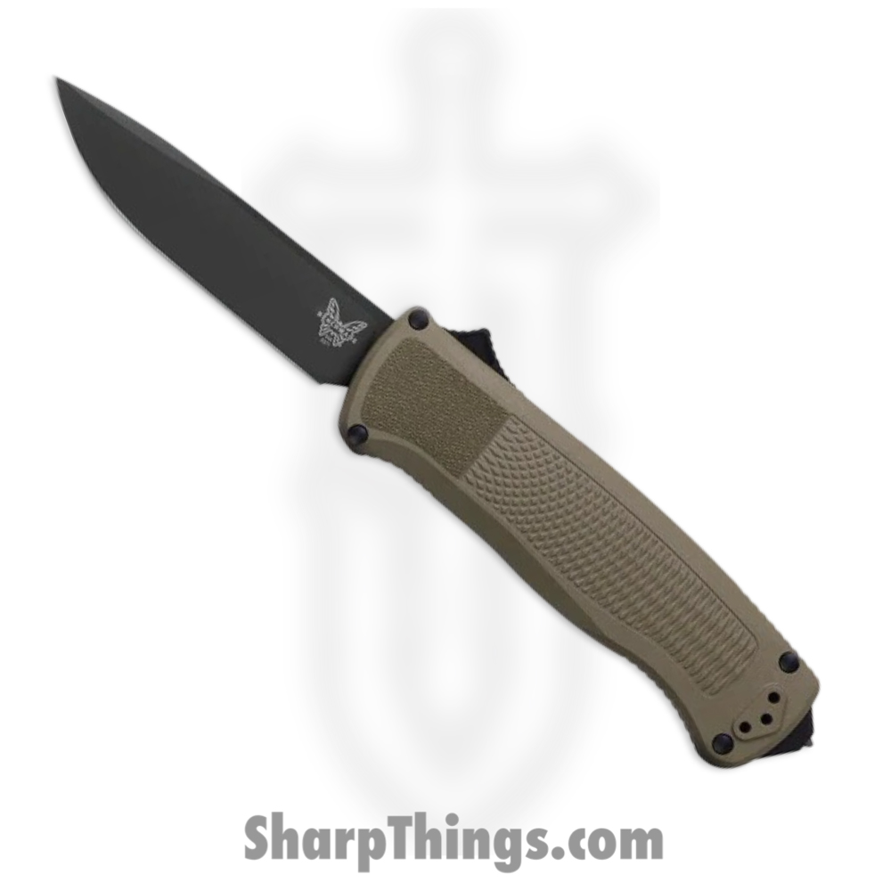1f1f4713-32a3-4844-b6e8-3c929392ea01_5371BK-01_1.jpg Benchmade - 5371BK-01 - Shootout - OTF Auto - CPM CruWear Coated Drop Point - Grivory - Ranger Green - Image 1