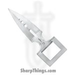 United Cutlery - GH5010 - Belt Buckle Push Dagger - Fixed Blade Knife - 420 Stainless Steel Dagger - Stainless Steel - Stainless