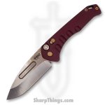 Medford Knife - MK206STD-41AR-T1C1-Q4 - Praetorian Swift Auto Drop Point Flipper - Tumbled S35VN - Red