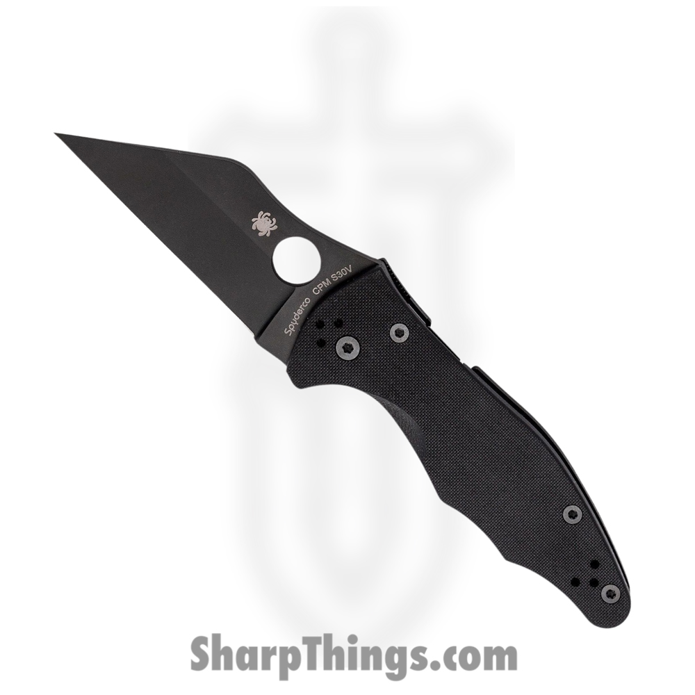 1fb6da4c-bfa0-49f2-b8e9-01ea0d5fb90b_SC85GPBBK2_1.jpg Spyderco - SC85GPBBK2 - Yojimbo 2 - Folding Knife - CPM-S30V DLC Wharncliffe - G10 - Black - Image 1
