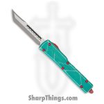Microtech - 149-10BH - UTX-70 Bounty Hunter - OTF Auto - Apocalyptic Tanto - 6061 T6 Aluminum - Apocalyptic Green