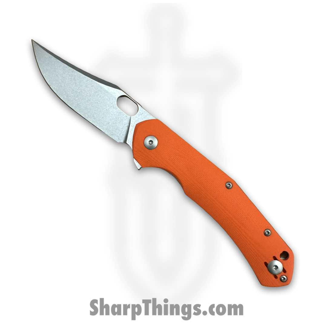1fdb747b-b4a2-4709-970f-db77b84d44d2_JUTLAND-ORG-G10_1.jpg GiantMouse - JUTLAND-ORG-G10 - Ace Jutland - Folding Knife - Elmax Stonewash Clip Point - G10 - Orange - Image 1