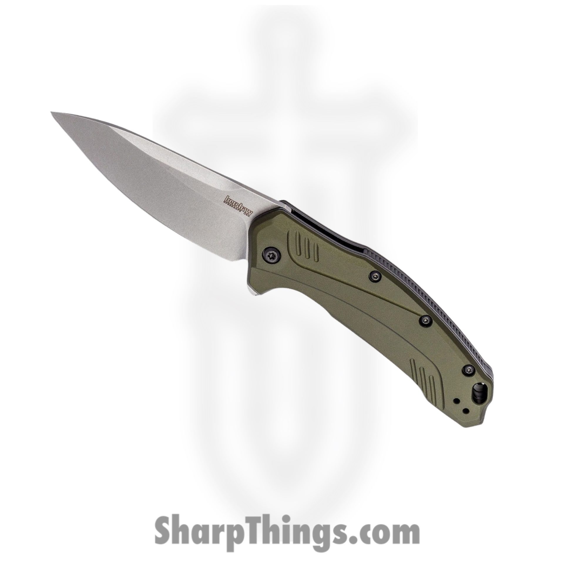 201fc4ac-25c7-4881-ad93-f08c7b08826b_2038BLK_1.jpeg Kershaw - 2038BLK - Iridium - Folding Knife - D2 PVD Spear Point - 6061 T6 Aluminum - Black - Image 1