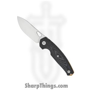 GiantMouse - JAGT-BLK-CANVAS - ACE Jagt - Folding Knife - Magnacut Satin Drop Point - Canvas Micarta - Black