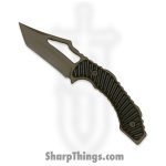 SkyRaider Knives - SRK1-BN-TN-SR-CT - Banshee - Fixed Blade Knife - A2 FDE Coated Tanto - Sunray Scales - OD Green