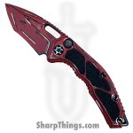 Heretic Knives - H012-CS-RD - Cel Shaded Medusa - Automatic Knife - CPM MagnaCut Coated Recurve - Aluminum - Red