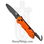 Benchmade - 916SBK-ORG - Triage First Responder - Folding Knife - N680 Coated Combo Blunt Tip P/S - G10 - Orange