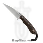 CRKT - CR2388 - Folts S.P.E.W. - Fixed Blade Knife - 5Cr15MoV Blasted Wharncliffe - G10 - Brown Black