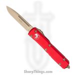 Microtech - 121-13RD - Ultratech - OTF Auto - 121-13RD Ultratech OTF Auto - 6061-T6 Aluminum - Red/Bronze