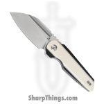 Tenable Knives - T1048A4 - Rafe L - Folding Knife - 14C28N Satin Sheepfoot - G10 - Black White
