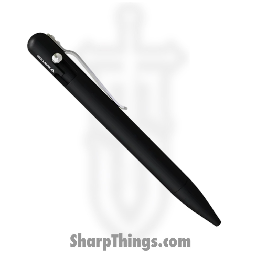 223f8c3d-5545-4266-ae29-08651ec56c0f_BSTN249B_1.jpg Bastion - BSTN249B - Bolt Action Pen - 6061-T6 Aluminum - Black - Image 1