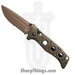 Benchmade - 275SFE-2 - Adamas - Folding Knife - CPM-CruWear Coated Partial Serrated Drop Point - G10 - Flat Earth