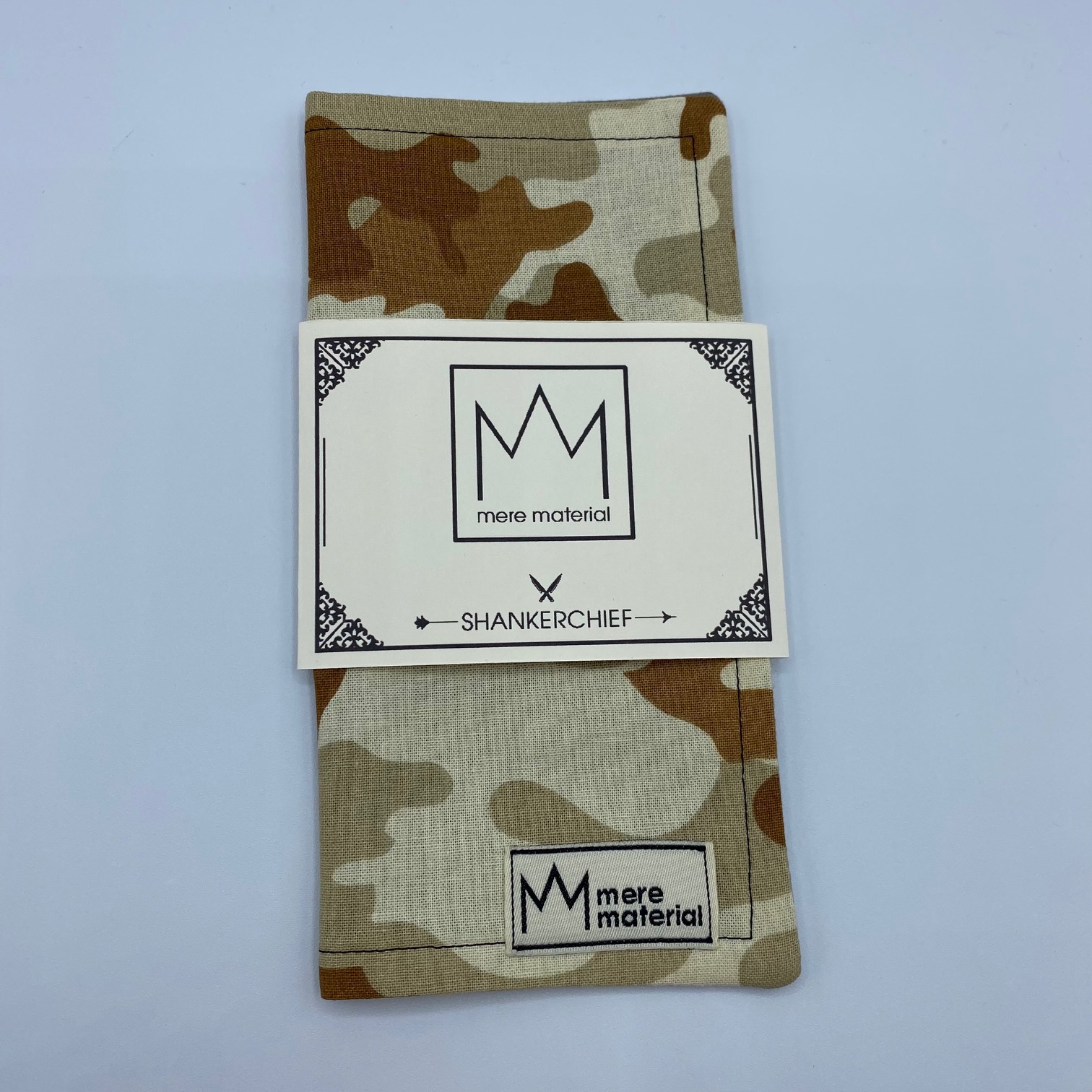 229826ef-f69c-4e2b-85aa-2309f7d67c24_MM002_1.jpg Mere Material Shankerchief - MM002 - Handmade Handkerchief - Desert Camo - Image 1