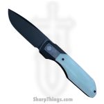 Vero Engineering - V-VSXL-BW-JD - Synapse XL - Folding Knife - Blackwash M390 Drop Point - G10 - Jade