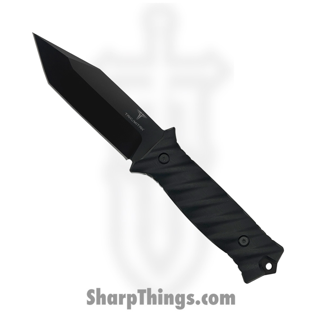 22e43339-84ba-4188-877a-6f088211ec40_TKF201BK_1.jpg Takumitak - TKF201BK - Fulcrum - Fixed Blade Knife - D2 Blackwash Tanto - G10 - Black - Image 1
