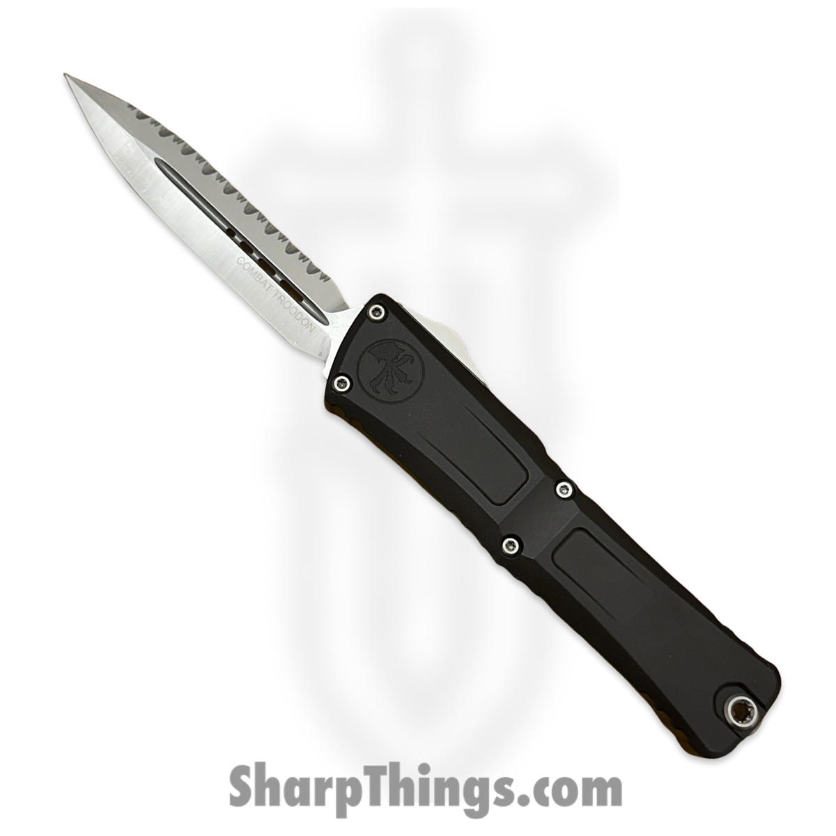 23b65bc3-b1b2-4e60-9894-f8909886b4ec_1142-6_1.jpg Microtech - 1142-6 - Combat Troodon Gen III F/S - OTF Auto - M390MK Satin D/E - Deep Engraved Aircraft Aluminum - Black - Image 1