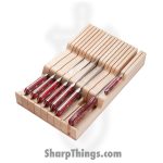 Lamson - 59927 - Lamson Premier Forged Knife 9-Piece In-Drawer Knife Block Set - Fire