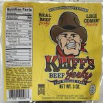 Kliff's - KBJ-ORIG - Original Beef Jerky - 3oz