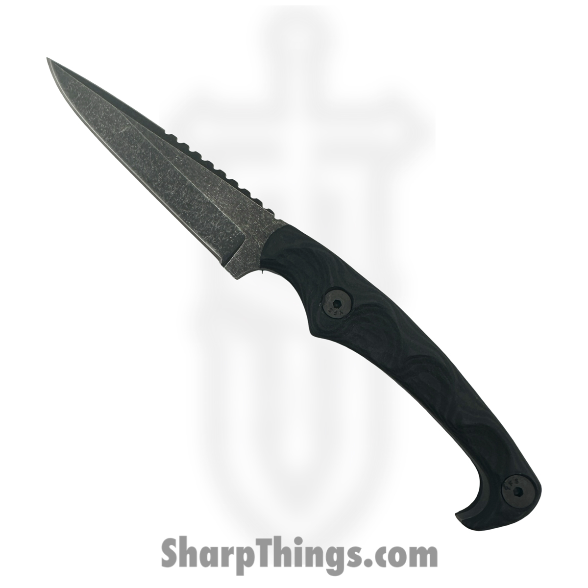 245f3db0-729b-41e7-857e-643e40a00d88_MK2-B-G10_1.jpg Stroup Knives - MK2-B-G10 - MK2 Combat - Fixed Blade Knife - 1095 HC Acid Wash Drop Point D/E - Nitrile G10 - Black - Image 1