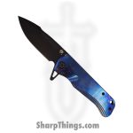 Medford Knife - MK2004PQ-03PV-TPCP-Q4 - Proxima Frame Lock Drop Point Flipper - S45VN Titanium - Galaxy Handles