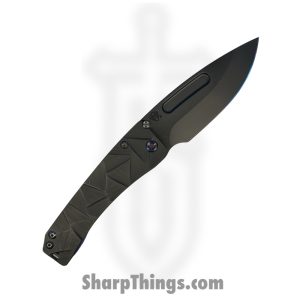 Medford Knife and Tool - 040424A - Slim Midi LH - Folding Knife - S45VN DLC Drop Point - Titanium "Stained Glass" - Black
