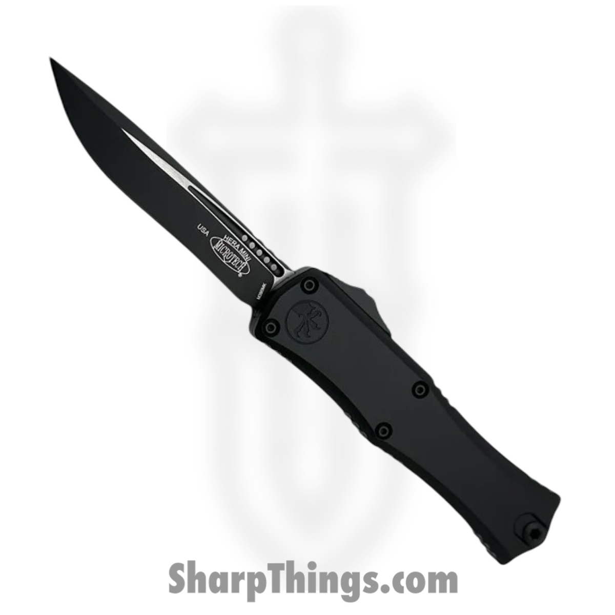 25cb5bc8-bfe9-4a52-ad0f-a0f50a19c572_1705M-1T_1.jpg Microtech - 1705M-1T - Mini Hera II Tactical - OTF Auto - M390MK Coated Recurve - Aluminum - Black - Image 1