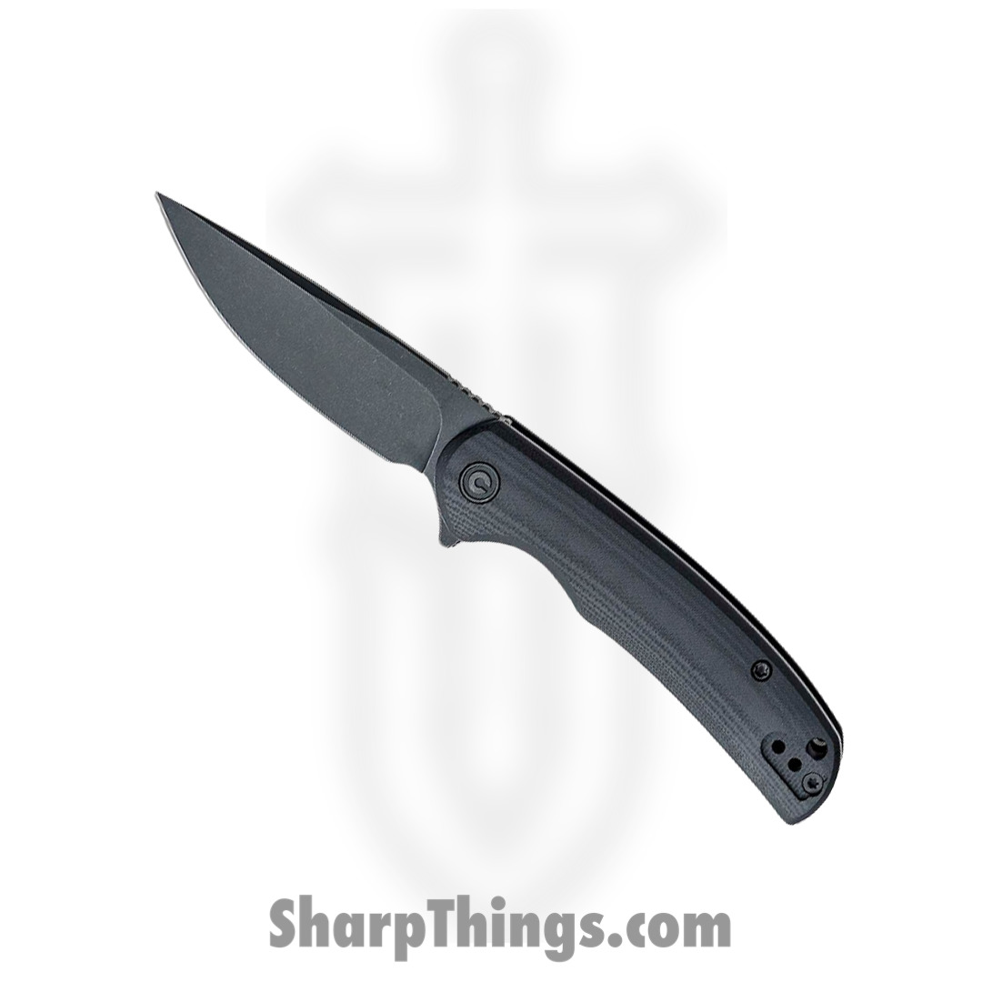25d30bbf-7d48-45b6-9934-4689d09bc1f9_CIVC2110C_1.jpg Civivi - CIVC2110C - NOx Stonewashed Drop Point Flipper Knife - Nitro-V - Black - G10 - Image 1