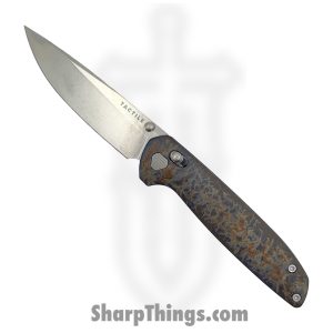 Tactile Knife Co. - 20-mv-mc01-ttdm - Maverick - Folding Knife - Magnacut Stonewash Drop Point - Titanium - Dark Matter