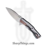 Kershaw - 2095 - Endgame - Folding Knife - D2 Stonewash Spear Point - Stainless Steel Glass Filled Nylon Inserts - Silver Black