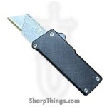 Chaves Knives - CHBOTFBKHT - C.H.U.B. OTF - OTF Auto - Hatch Mark Titanium Handle - OTF Utility Razor Blade - Black