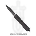 Microtech - 225-1T - Dirac D/E Tactical - OTF Auto - DLC Dagger - 6061-T6 Aluminum - Black