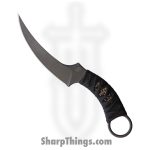 Bastinelli Creations - BAS206M - Mako - Fixed Blade Knife - N690 Coated Full Tang - Cord Wrapped - Black Bronze