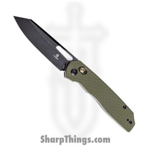 Tenable Knives - T1006V3 - Shard - Folding Knife - 14C28N Blackwash Reverse Tanto - G10 - OD Green