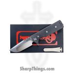 Chaves Knives - TAK/RDP/BCM/BF - TAK - Folding Knife - M390 Satin Drop Point - Micarta - Black