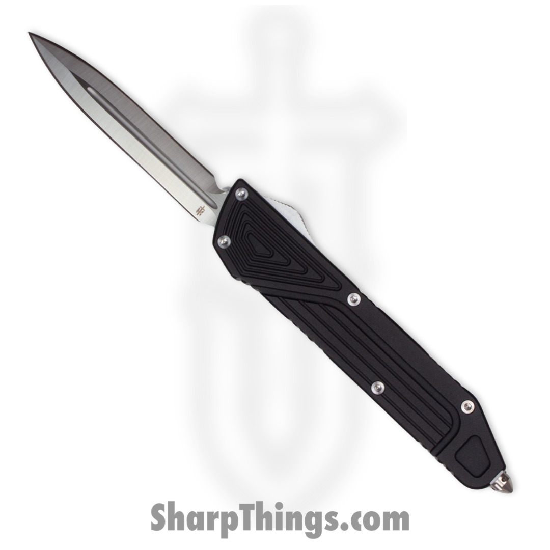 279a3e76-7ae9-48e9-af87-d947b36745e2_Chimera_BK_DE_SA_1.jpg TakCom - Chimera_BK_DE_SA - Chimera - OTF Auto - 154CM Satin Spear Point - 6061-T6 Aluminum - Black - Image 1