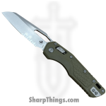 Microtech - 210-11FRGTODLM - MSI "Lawnman" RAM-LOK - Folding Knife - M390MK Stonewash Sheepsfoot P/S - Frag G10 - OD Green