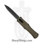 Benchmade - 3370GY-1 - Claymore - OTF Auto - CPM-D2 Coated Dagger - Grivory - Ranger Green