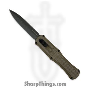 Benchmade - 3370GY-1 - Claymore - OTF Auto - CPM-D2 Coated Dagger - Grivory - Ranger Green