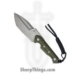 Civivi - CIVC210402 - Maxwell - Fixed Blade Knife - D2 Stonewash Spear Point Tanto - G10 - OD Green
