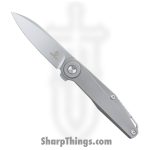 Defcon - STT9617 - Fulcrum - Folding Knife - M390 Blasted Spear Point - Titanium - Silver