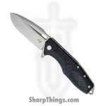 Boker - BOP01BO771 - Caracal Linerlock - Folding Knife - D2 Stonewash Drop Point - G10 - Black
