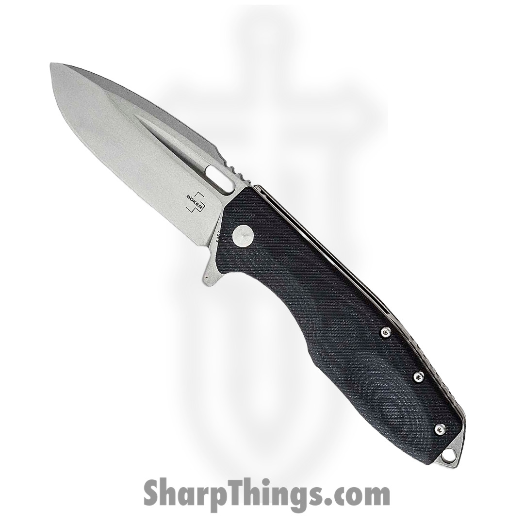 29313dd4-d0a2-4a2f-bf6d-2e41b0e60e1b_BOP01BO771_1.jpg Boker - BOP01BO771 - Caracal Linerlock - Folding Knife - D2 Stonewash Drop Point - G10 - Black - Image 1