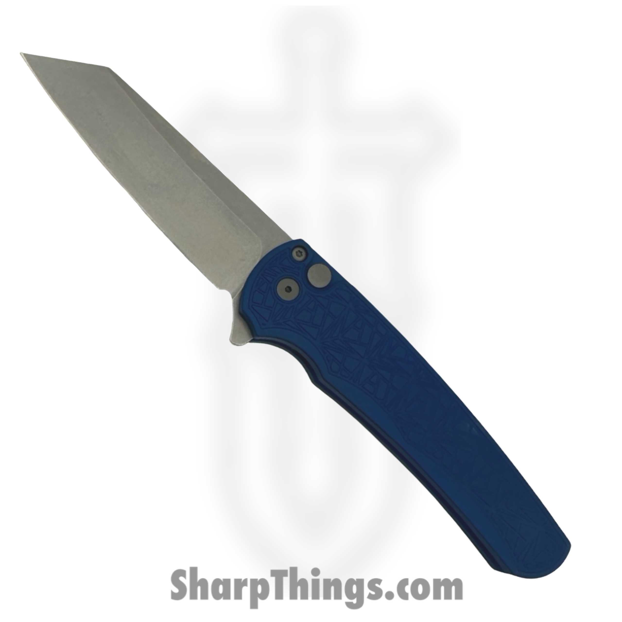 29e32def-3f7a-46e0-9c0c-f7310d563276_5405-BLUE-NEXUS_1-scaled-1.png ProTech - 5405-BLUE NEXUS - Malibu Nexus - Folding Knife - CPM MagnaCut Stonewash Reverse Tanto - Aluminum - Blue - Image 1
